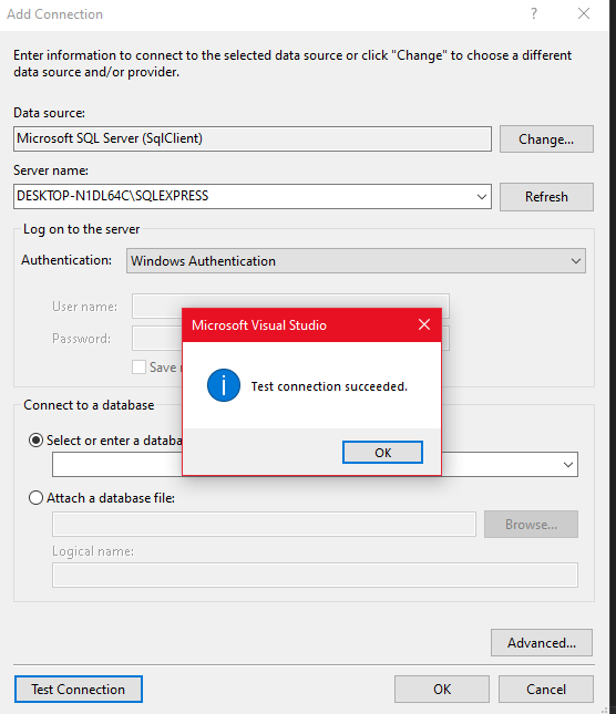SQL Connection Success